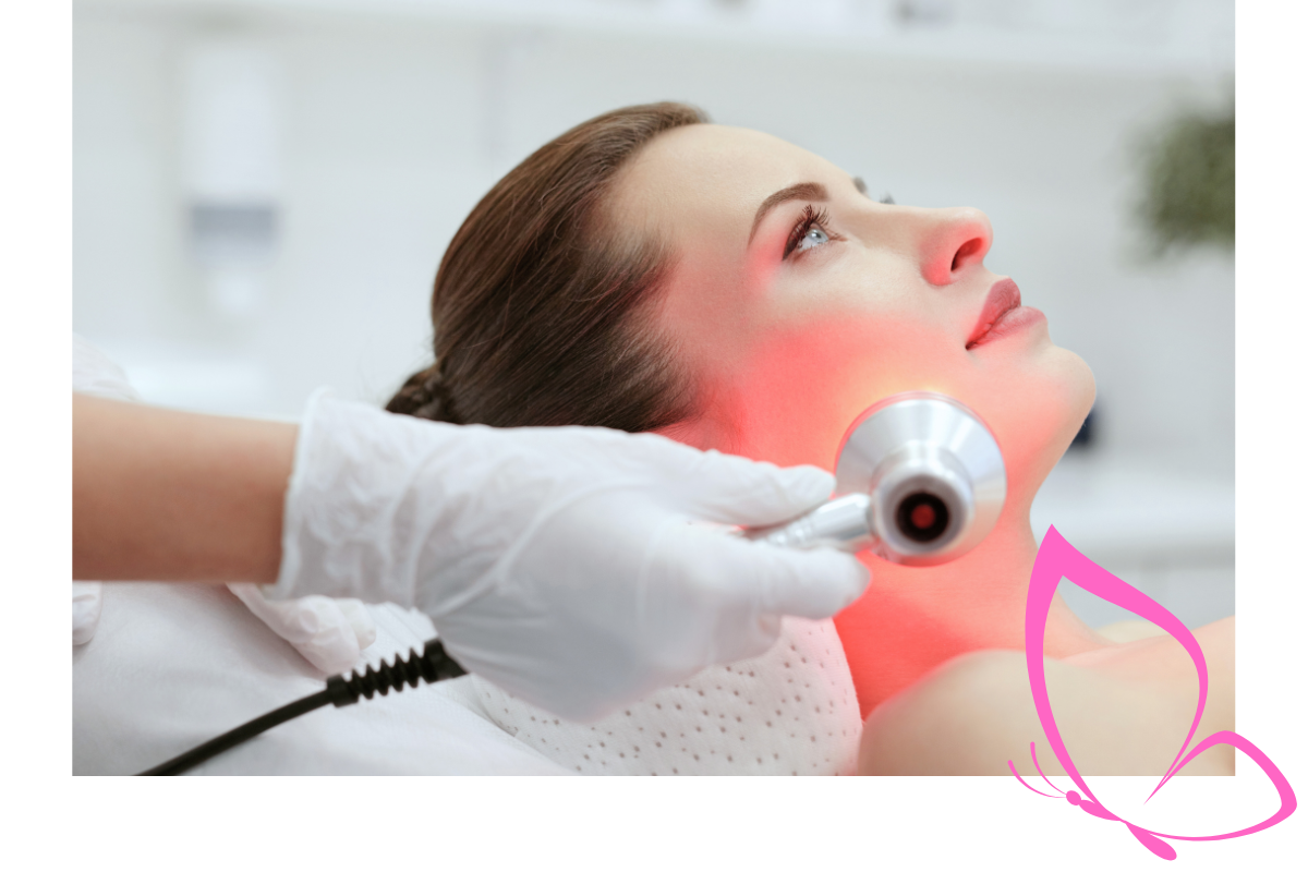 LED Lichttherapie bei Zauberhaft Kosmetik zur Hautregeneration und Beruhigung