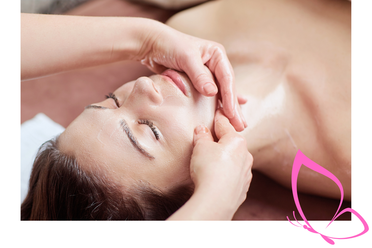Gesicht-, Hals-, Dekolleté- und Kopfmassage bei Zauberhaft Kosmetik zur ganzheitlichen Entspannung